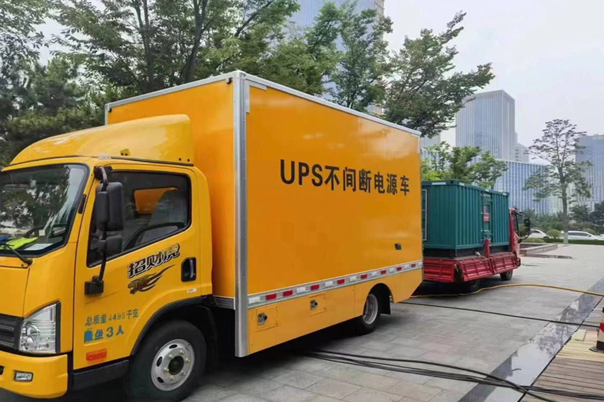 晋城发电机租赁施工现场