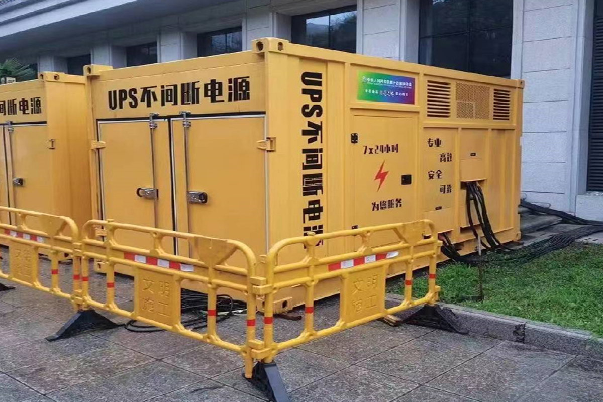晋城发电机租赁施工现场