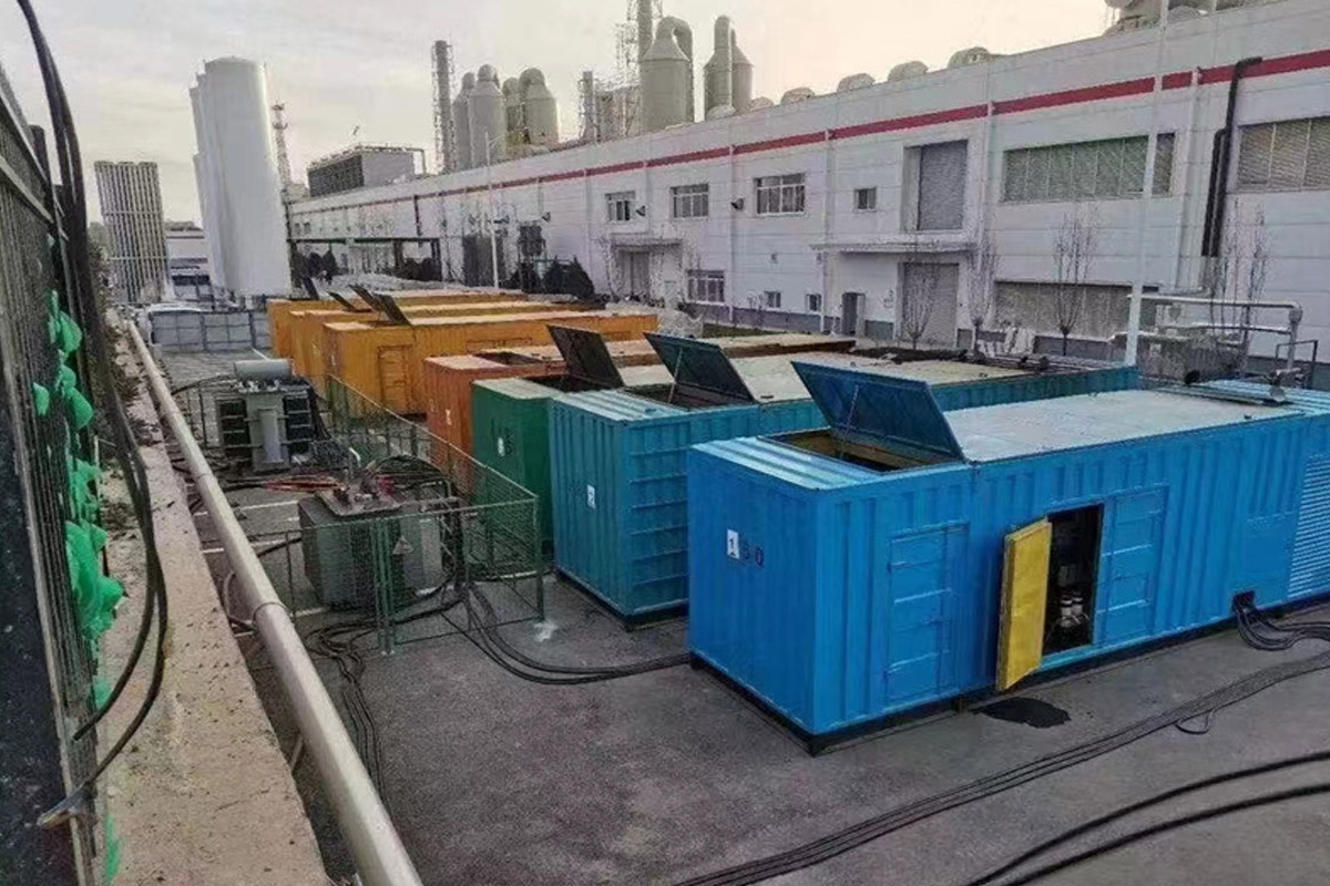 晋城发电机租赁施工现场